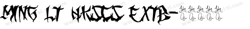 ming lt hkscs extb字体转换